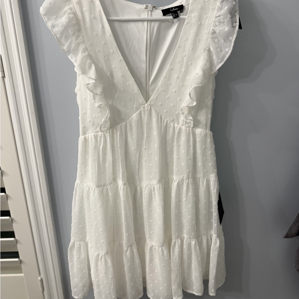 Lulu's Ivory Textured Dress